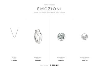 Emozioni Set - retiazka, Coin Keeper a dve mince