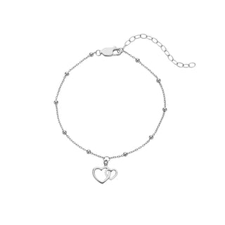 Stříbrný náramek Hot Diamonds Silver Whisper Mother and Daughter SWB005