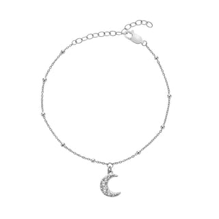 Stříbrný náramek Hot Diamonds Silver Whisper Love to Moon and Back SWB007