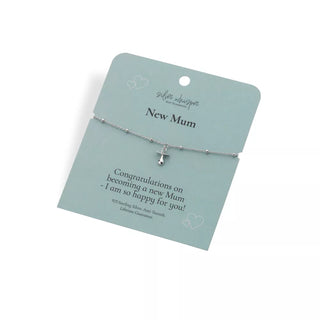 Stříbrný náramek Hot Diamonds Silver Whisper New Mum SWB008