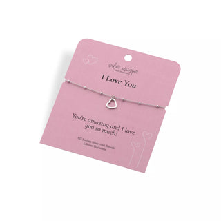 Stříbrný náramek Hot Diamonds Silver Whisper Love SWB014