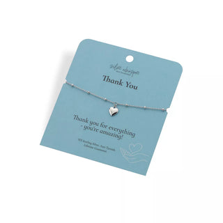 Stříbrný náramek Hot Diamonds Silver Whisper Thank you SWB019