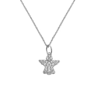 Stříbrný náhrdelník Hot Diamonds Silver Whisper Christmas Angel SWP013